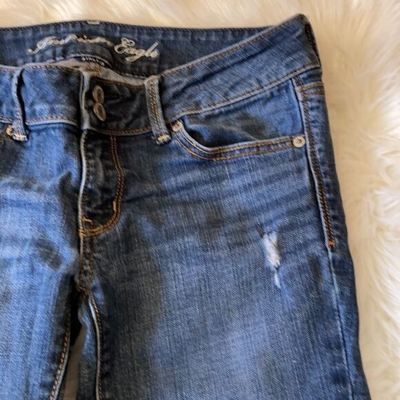 American Eagle AEO Stretch Artist Crop Jeans 6 - Picture 4 of 16